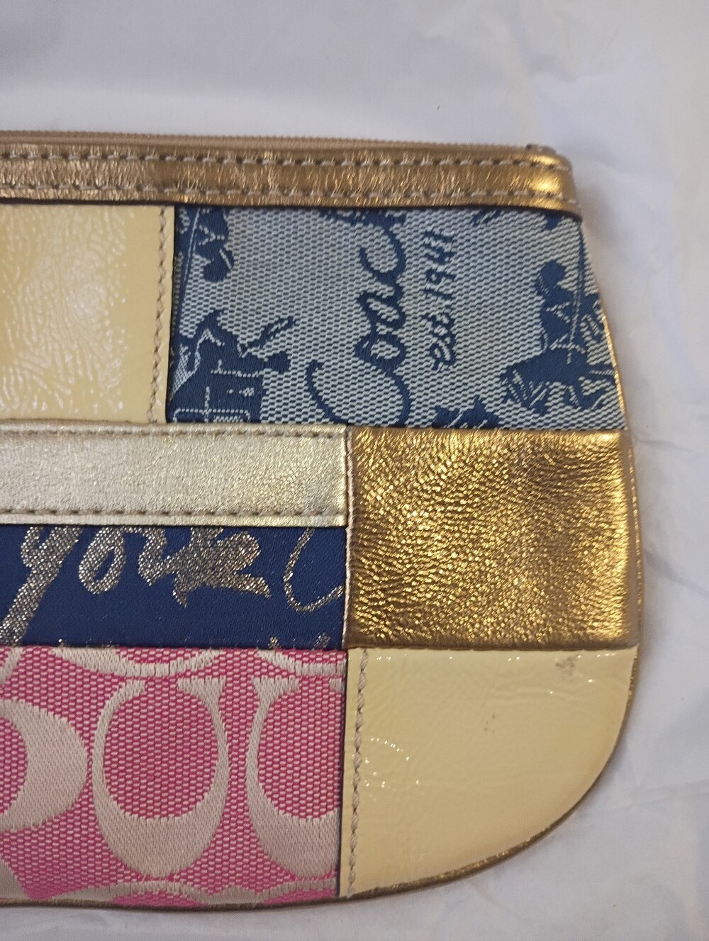 Coach Larger Patchwork Wristlet/Clutch - Picture 4 of 10